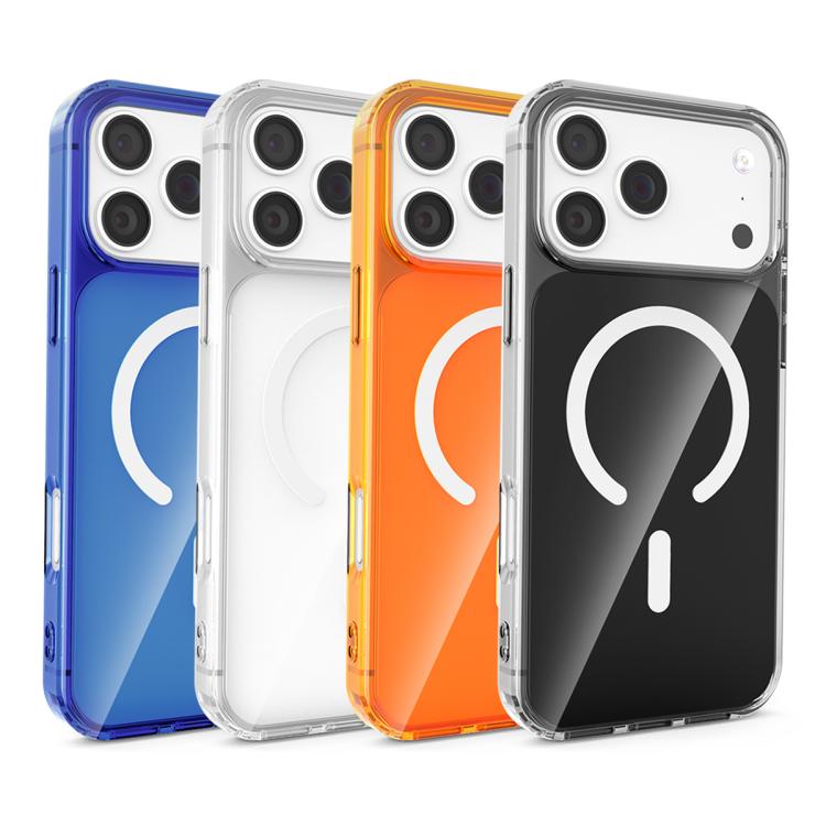 For iPhone 17 Pro Max Four-corner U-shaped Airbag Semi-transparent MagSafe Case