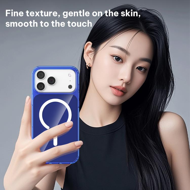 For iPhone 17 Pro Max Four-corner U-shaped Airbag Semi-transparent MagSafe Case