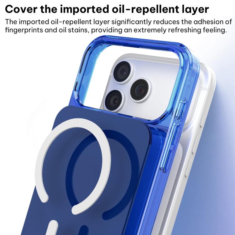 For iPhone 17 Pro Max Four-corner U-shaped Airbag Semi-transparent MagSafe Case