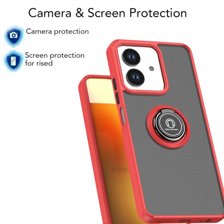 For Honor Play10 4G Q Shadow 1 Series TPU + PC Phone Case with Ring