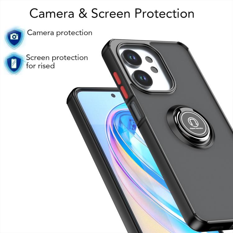 For Honor X6d 5G Q Shadow 1 Series TPU + PC Phone Case with Ring