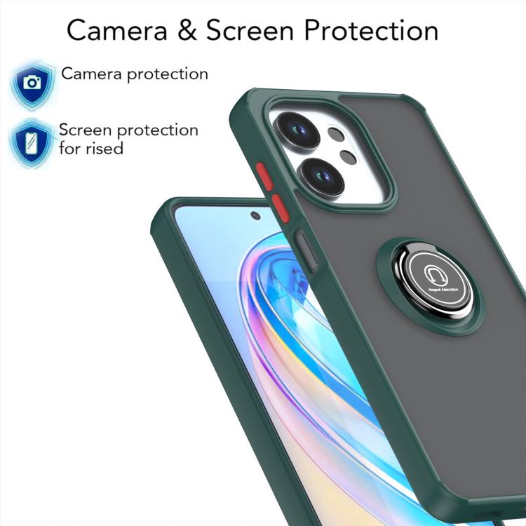 For Honor X6d 5G Q Shadow 1 Series TPU + PC Phone Case with Ring