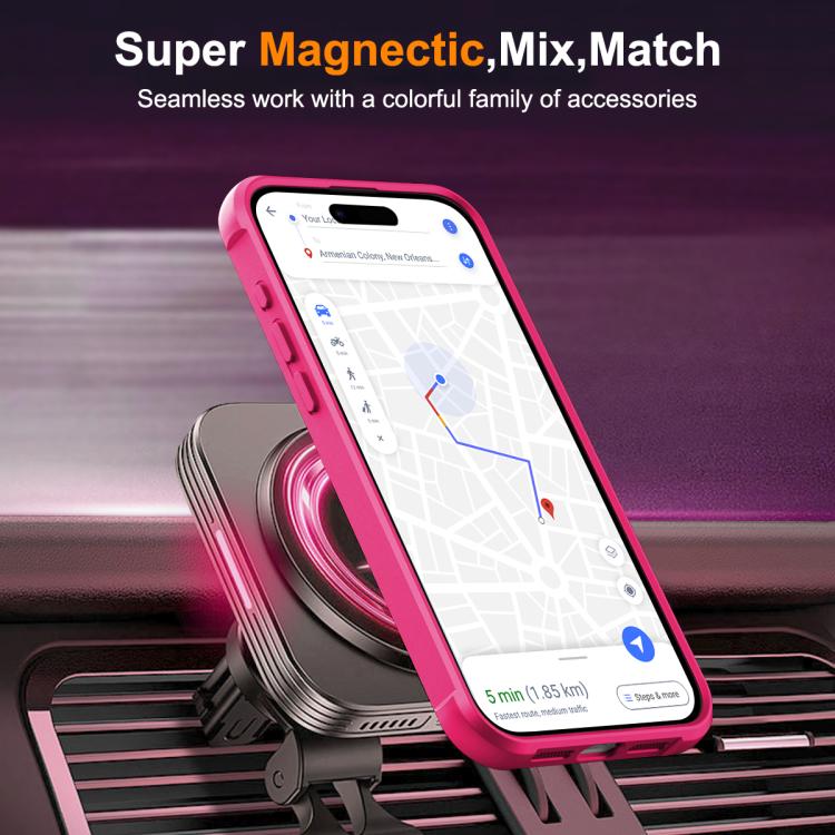 For iPhone 17 Skin-Feel Rotary Damping Bracket MagSafe Phone Case