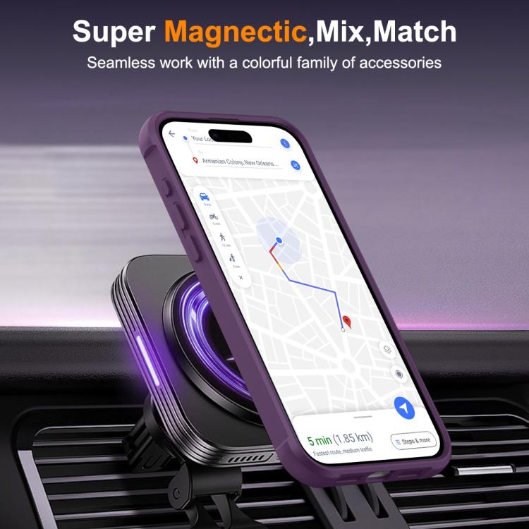 For iPhone 17 Skin-Feel Rotary Damping Bracket MagSafe Phone Case