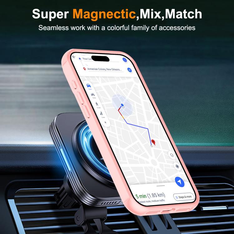 For iPhone 17 Pro Skin-Feel Rotary Damping Bracket MagSafe Phone Case