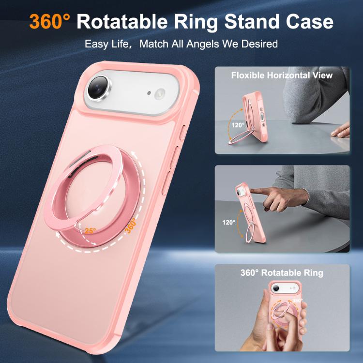 For iPhone Air Skin-Feel Rotary Damping Bracket MagSafe Phone Case