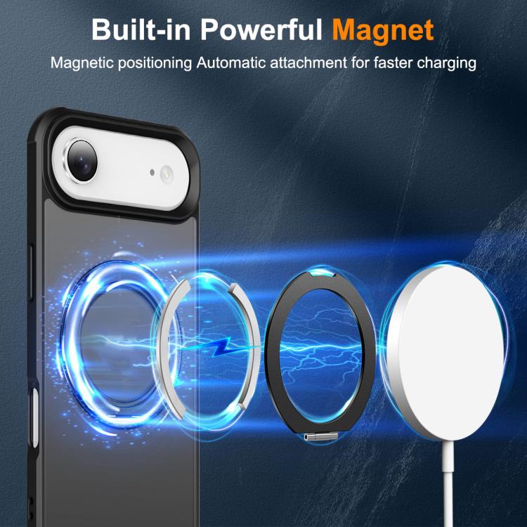 For iPhone Air Skin-Feel Rotary Damping Bracket MagSafe Phone Case