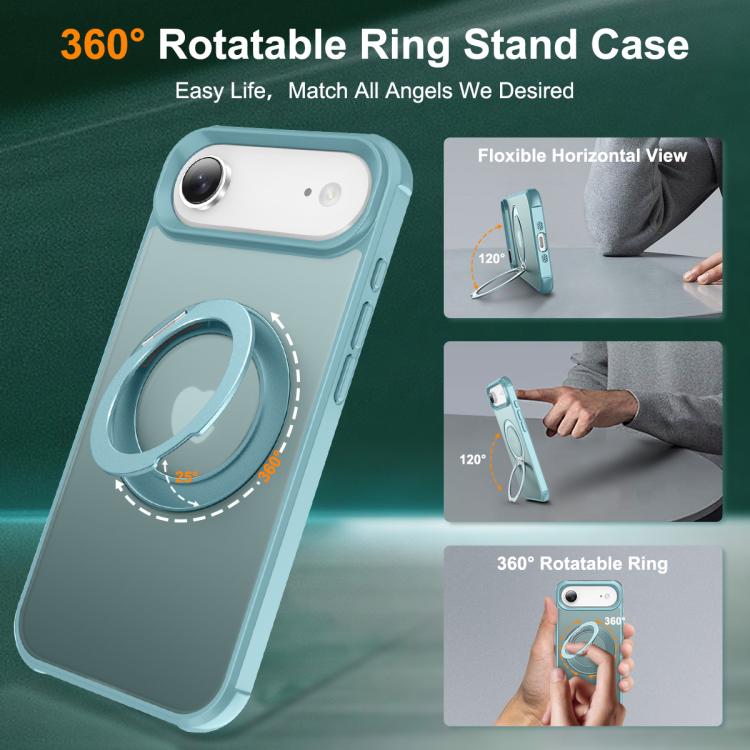 For iPhone Air Skin-Feel Rotary Damping Bracket MagSafe Phone Case