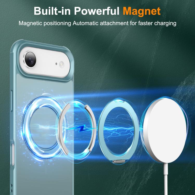 For iPhone Air Skin-Feel Rotary Damping Bracket MagSafe Phone Case