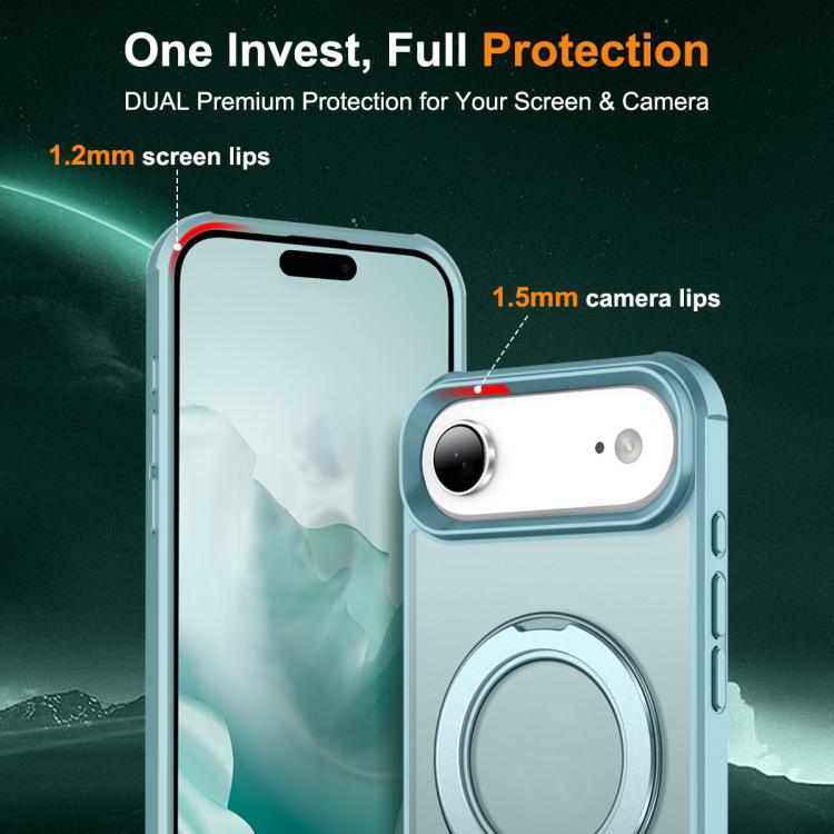 For iPhone Air Skin-Feel Rotary Damping Bracket MagSafe Phone Case