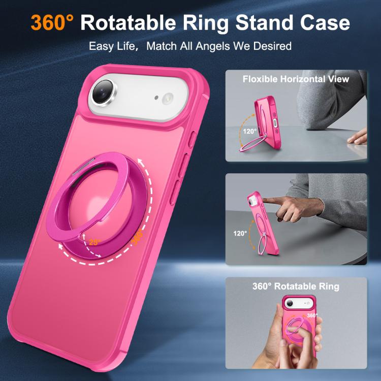 For iPhone Air Skin-Feel Rotary Damping Bracket MagSafe Phone Case