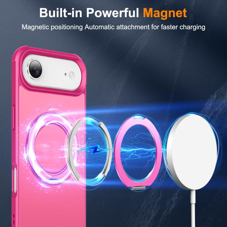 For iPhone Air Skin-Feel Rotary Damping Bracket MagSafe Phone Case