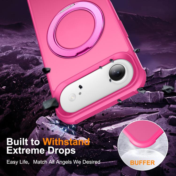 For iPhone Air Skin-Feel Rotary Damping Bracket MagSafe Phone Case