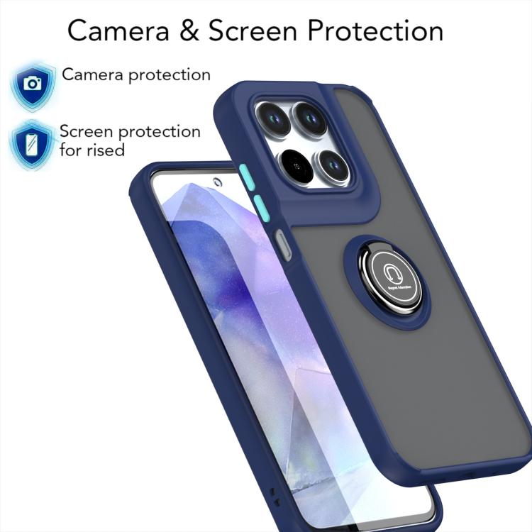 For Motorola Moto G67 5G / G77 5G Q Shadow 1 Series TPU + PC Phone Case with Ring