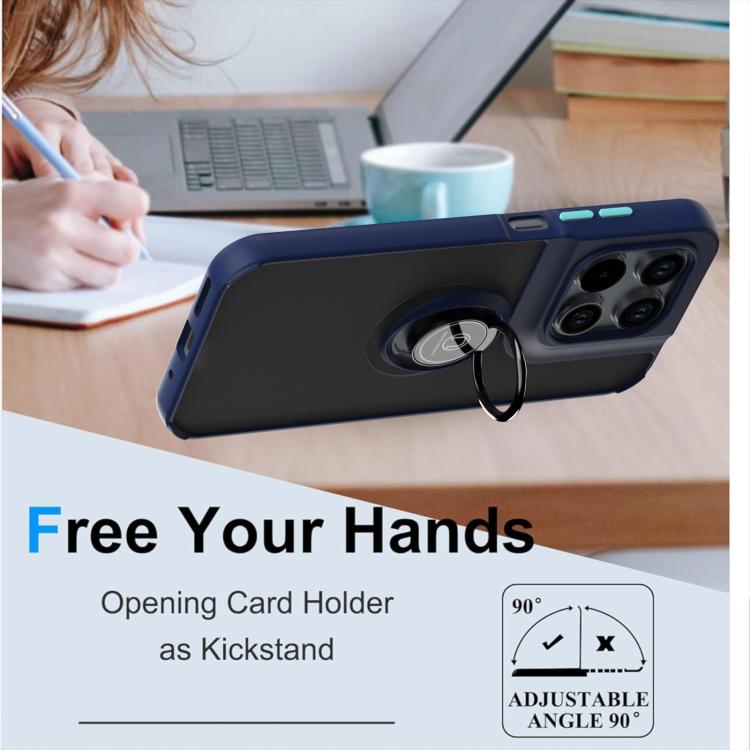 For Motorola Moto G67 5G / G77 5G Q Shadow 1 Series TPU + PC Phone Case with Ring