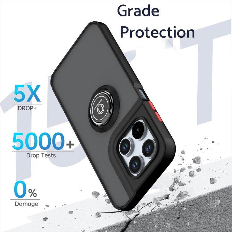 For Motorola Moto G67 5G / G77 5G Q Shadow 1 Series TPU + PC Phone Case with Ring