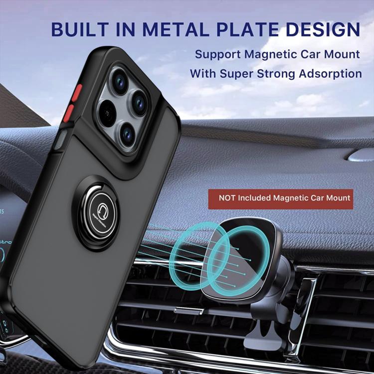 For Motorola Moto G67 5G / G77 5G Q Shadow 1 Series TPU + PC Phone Case with Ring