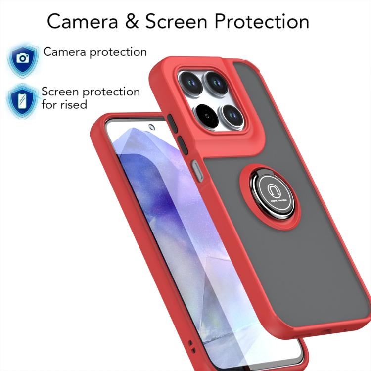 For Motorola Moto G67 5G / G77 5G Q Shadow 1 Series TPU + PC Phone Case with Ring