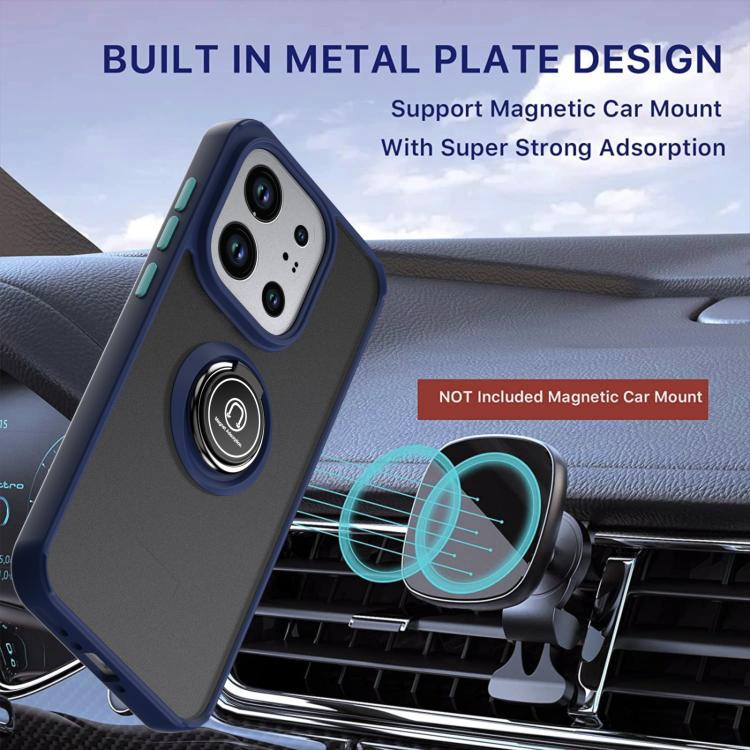 For OPPO Find X9 Q Shadow 1 Series TPU + PC Phone Case with Ring