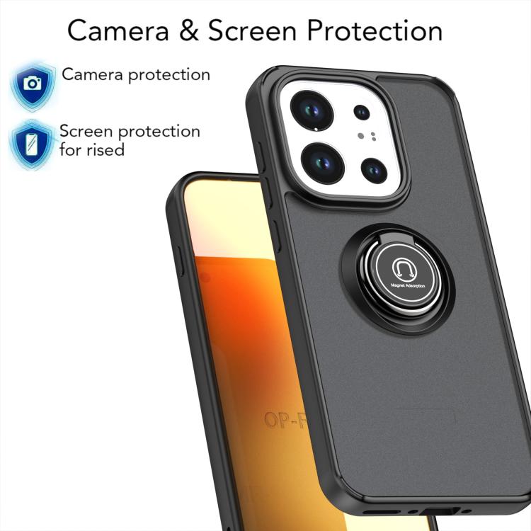 For OPPO Find X9 Q Shadow 1 Series TPU + PC Phone Case with Ring