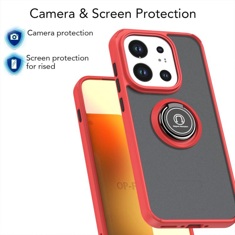 For OPPO Find X9 Q Shadow 1 Series TPU + PC Phone Case with Ring