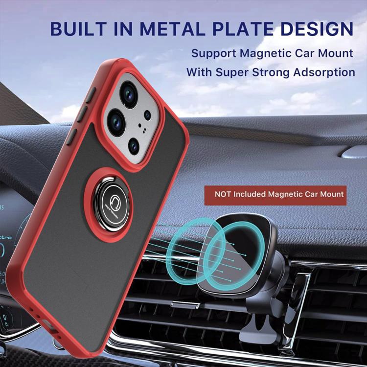 For OPPO Find X9 Q Shadow 1 Series TPU + PC Phone Case with Ring