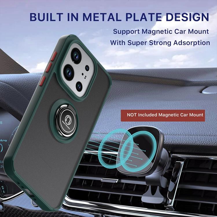 For OPPO Find X9 Q Shadow 1 Series TPU + PC Phone Case with Ring