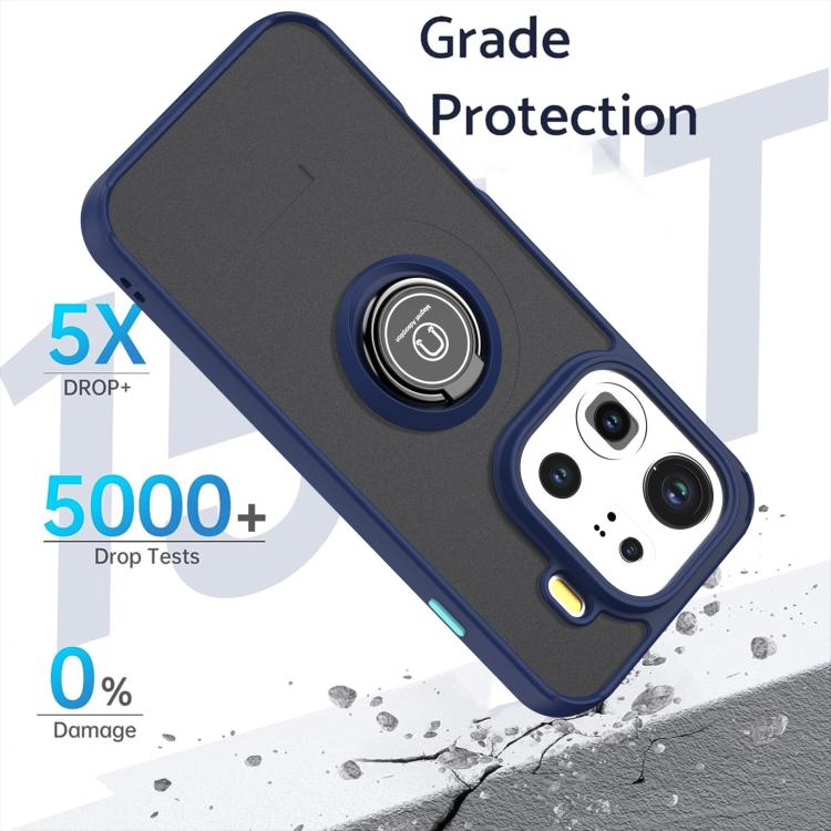 For OPPO Find X9 Pro Q Shadow 1 Series TPU + PC Phone Case with Ring