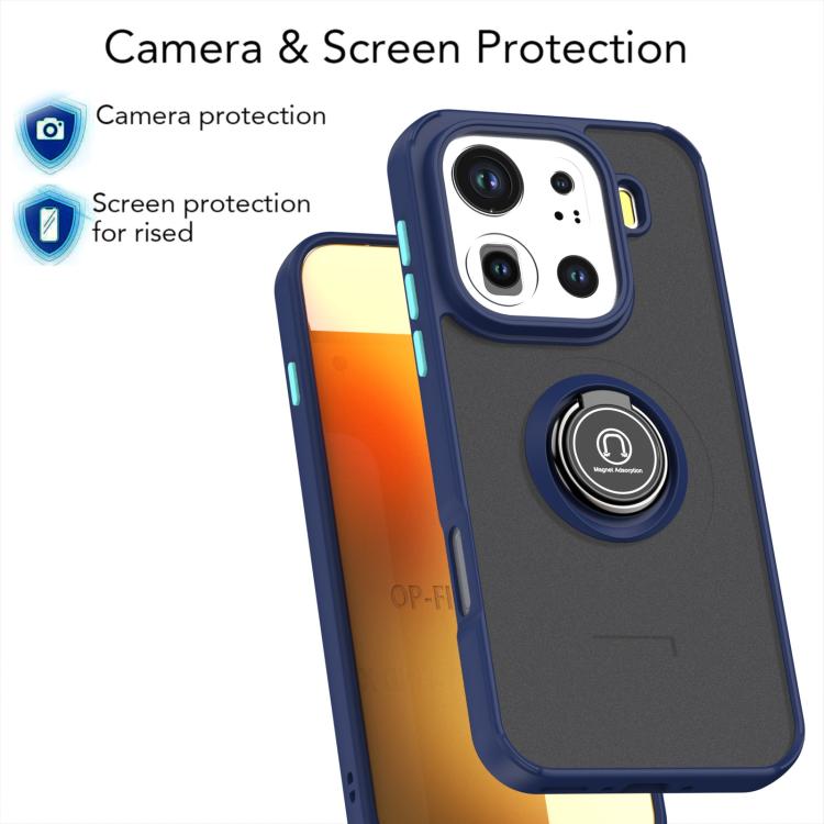 For OPPO Find X9 Pro Q Shadow 1 Series TPU + PC Phone Case with Ring