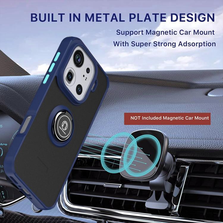 For OPPO Find X9 Pro Q Shadow 1 Series TPU + PC Phone Case with Ring