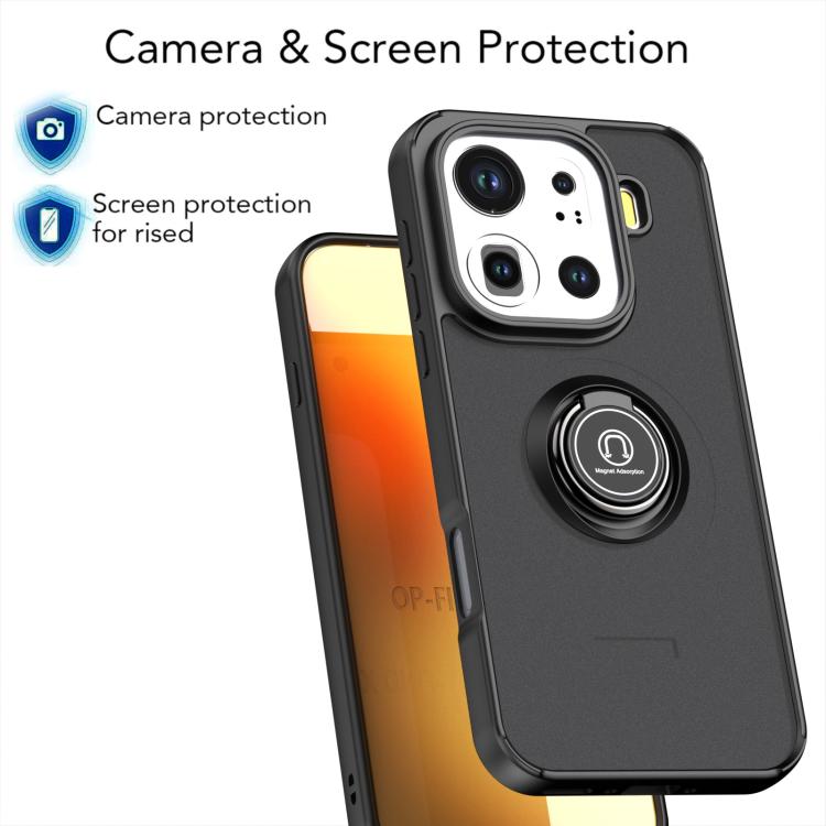 For OPPO Find X9 Pro Q Shadow 1 Series TPU + PC Phone Case with Ring