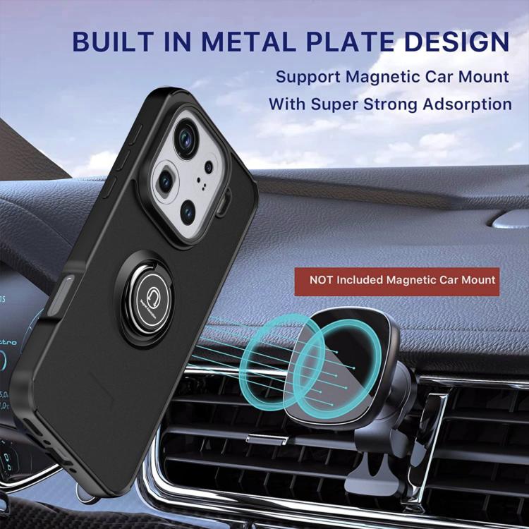 For OPPO Find X9 Pro Q Shadow 1 Series TPU + PC Phone Case with Ring