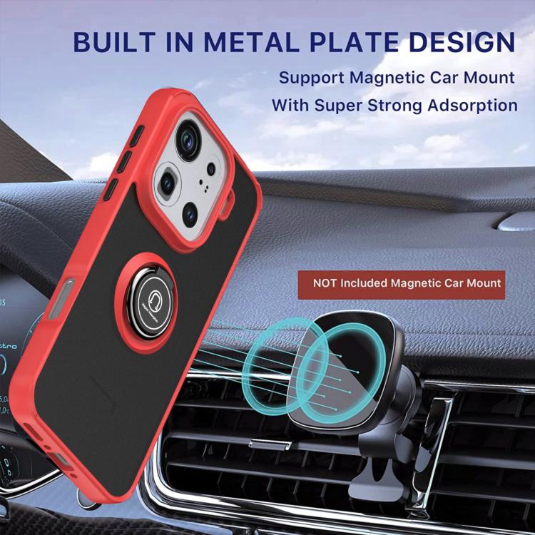 For OPPO Find X9 Pro Q Shadow 1 Series TPU + PC Phone Case with Ring