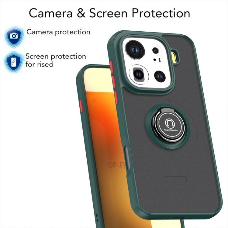 For OPPO Find X9 Pro Q Shadow 1 Series TPU + PC Phone Case with Ring