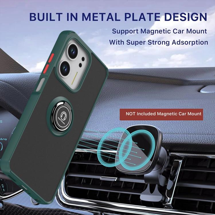 For OPPO A5x 5G / 4G Q Shadow 1 Series TPU + PC Phone Case with Ring