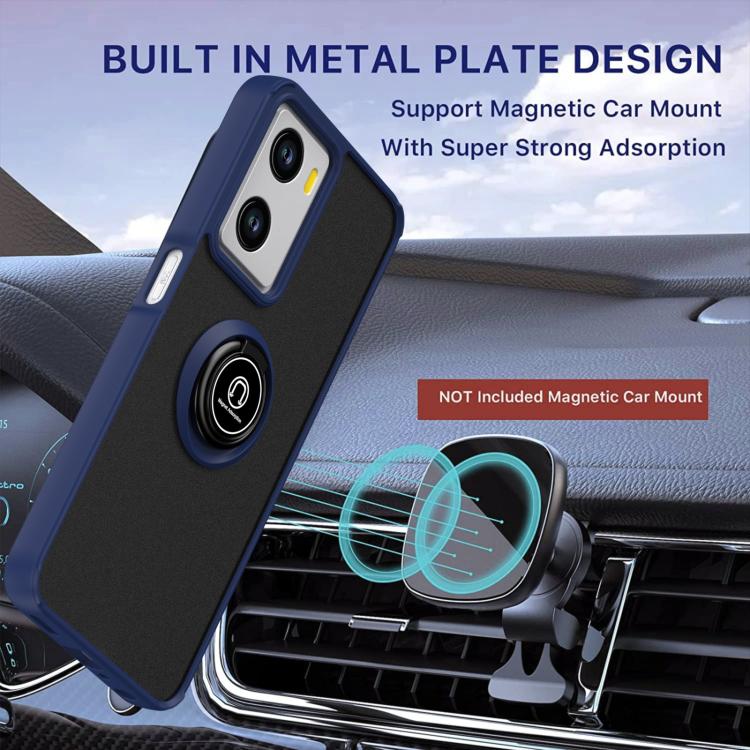For OPPO A57 4G / A77 4G Global Q Shadow 1 Series TPU + PC Phone Case with Ring