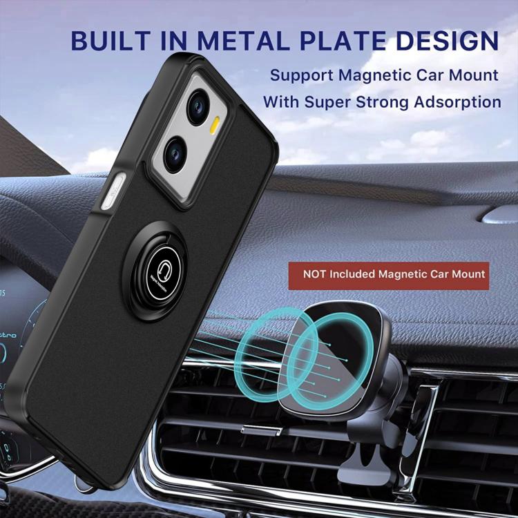 For OPPO A57 4G / A77 4G Global Q Shadow 1 Series TPU + PC Phone Case with Ring