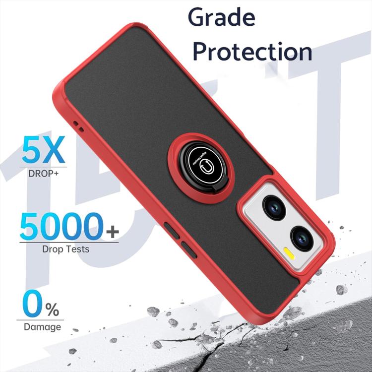 For OPPO A57 4G / A77 4G Global Q Shadow 1 Series TPU + PC Phone Case with Ring