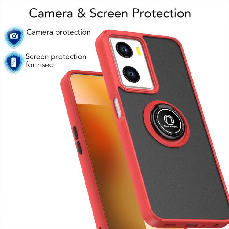 For OPPO A57 4G / A77 4G Global Q Shadow 1 Series TPU + PC Phone Case with Ring