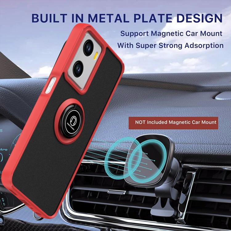 For OPPO A57 4G / A77 4G Global Q Shadow 1 Series TPU + PC Phone Case with Ring