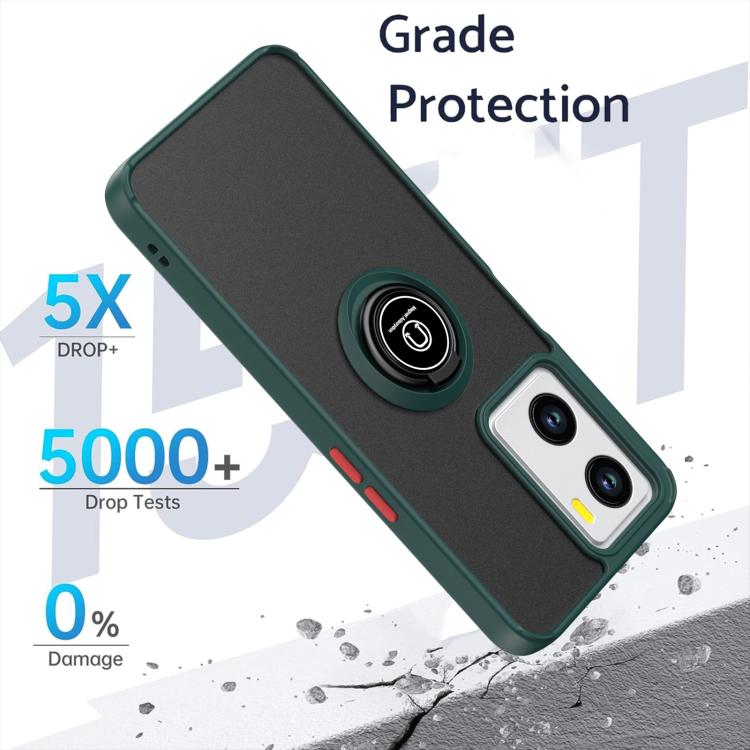 For OPPO A57 4G / A77 4G Global Q Shadow 1 Series TPU + PC Phone Case with Ring