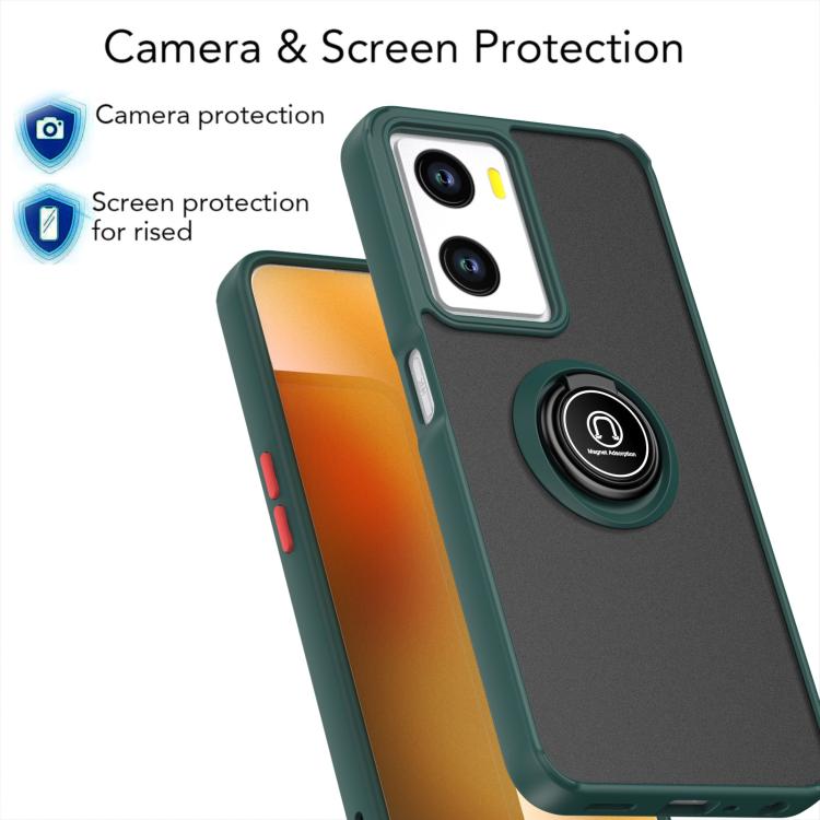 For OPPO A57 4G / A77 4G Global Q Shadow 1 Series TPU + PC Phone Case with Ring