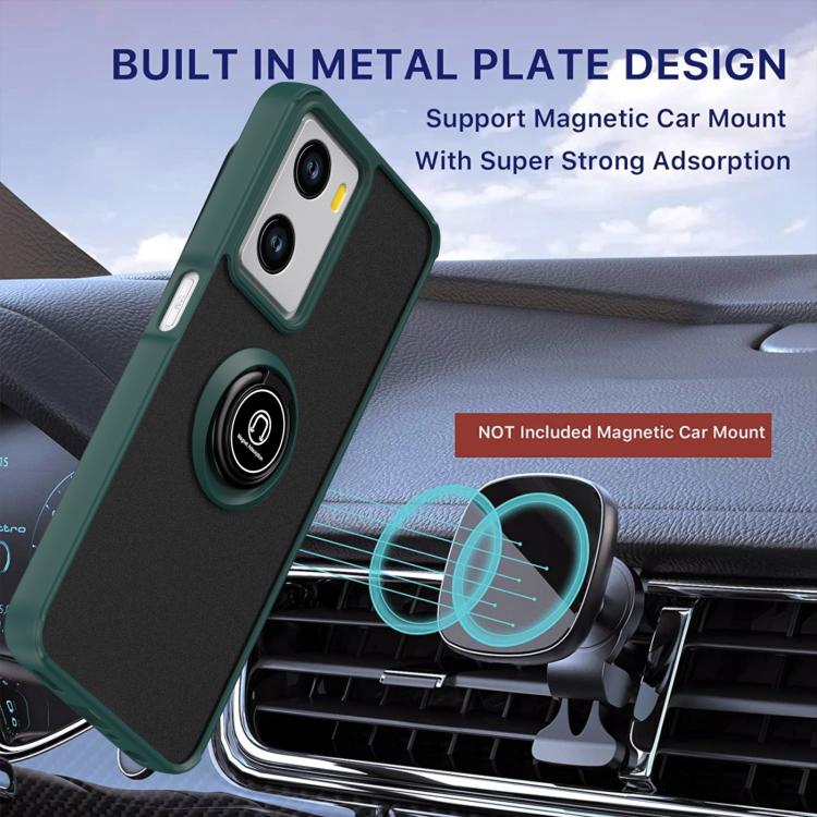 For OPPO A57 4G / A77 4G Global Q Shadow 1 Series TPU + PC Phone Case with Ring