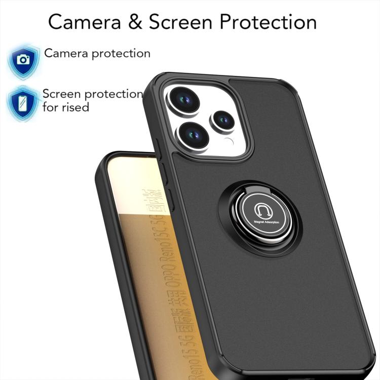 For OPPO Reno15 5G Global / 15c 5G Q Shadow 1 Series TPU + PC Phone Case with Ring