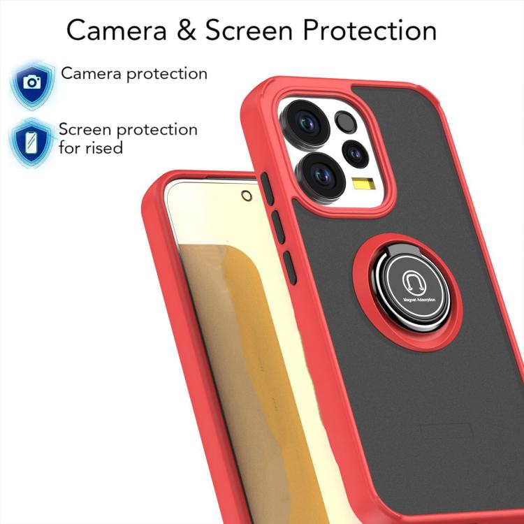 For OPPO Reno15 Pro 5G Global Q Shadow 1 Series TPU + PC Phone Case with Ring