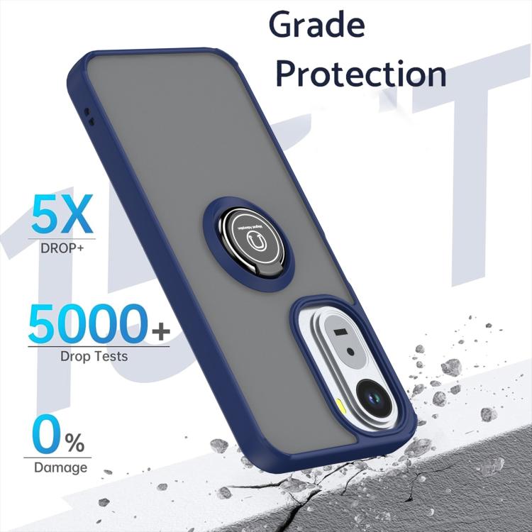 For Redmi A7 Pro 4G / 5G 171mm Q Shadow 1 Series TPU + PC Phone Case with Ring