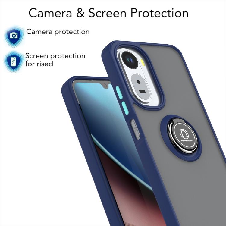 For Redmi A7 Pro 4G / 5G 171mm Q Shadow 1 Series TPU + PC Phone Case with Ring