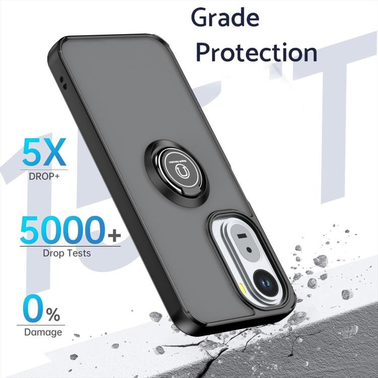 For Redmi A7 Pro 4G / 5G 171mm Q Shadow 1 Series TPU + PC Phone Case with Ring
