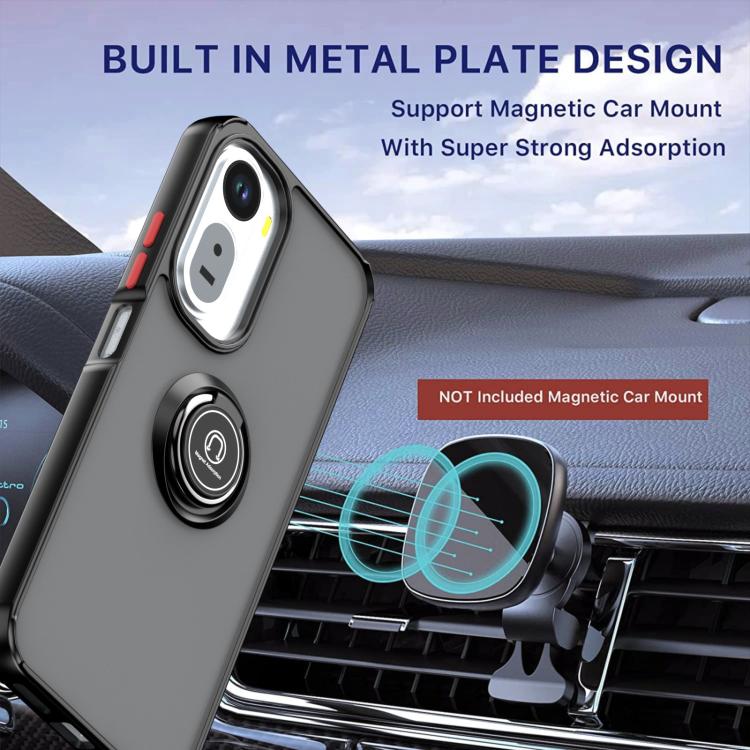 For Redmi A7 Pro 4G / 5G 171mm Q Shadow 1 Series TPU + PC Phone Case with Ring