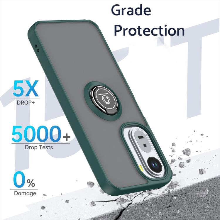 For Redmi A7 Pro 4G / 5G 171mm Q Shadow 1 Series TPU + PC Phone Case with Ring